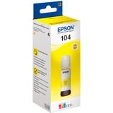 Epson 104 EcoTank Yellow ink bottle Giallo, Epson, EcoTank ET-4700 EcoTank ET-2726 EcoTank ET-2720 EcoTank ET-2715 EcoTank ET-2714 EcoTank ET-2712..., 65 ml, Ad inchiostro, Multicolore