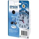 Epson Alarm clock Cartuccia Sveglia Nero Inchiostri DURABrite Ultra 27, Inchiostro Resa standard, Inchiostro a base di pigmento, 6,2 ml, 350 pagine, 1 pz