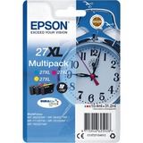 Epson Alarm clock Multipack Sveglia 3 colori Inchiostri DURABrite Ultra 27XL, Inchiostro Resa elevata (XL), Inchiostro a base di pigmento, 10,4 ml, 1100 pagine, 1 pz, Confezione multipla