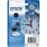 Epson Alarm clock Singlepack Black 27XL DURABrite Ultra Ink, Inchiostro Resa elevata (XL), Nero, Inchiostro a base di pigmento, 17,7 ml, 1 pz, 1100 pagine