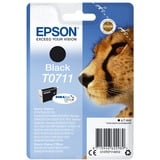 Epson Cheetah Singlepack Black T0711 DURABrite Ultra Ink, Inchiostro Resa standard, Nero, Inchiostro a base di pigmento, 7,4 ml, 1 pz