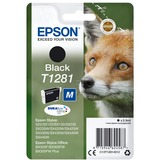 Epson Fox Inchiostro nero singolo DURABrite Ultra Volpe T1281 Nero, Inchiostro a base di pigmento, 5,9 ml, 1 pz, 185 pagine