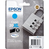 Epson Padlock Singlepack Cyan 35XL DURABrite Ultra Ink, Inchiostro Resa elevata (XL), 20,3 ml, 1900 pagine, 1 pz