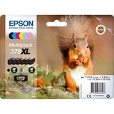 Epson Squirrel Multipack 6-colours 378XL Claria Photo HD Ink, Inchiostro Resa elevata (XL), 11,2 ml, 9,3 ml, 1 pz, Confezione multipla