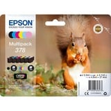 Epson Squirrel Multipack 6-colours 378 Claria Photo HD Ink, Inchiostro Resa standard, 5,5 ml, 4,1 ml, 1 pz, Confezione multipla