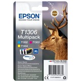 Epson Stag Multipack 3 colori, Inchiostro Resa elevata (XL), Ciano, Magenta, Giallo, Inchiostro a base di pigmento, 10,1 ml, 1 pz, Confezione multipla