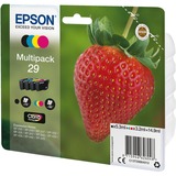 Epson Strawberry Multipack Fragole 4 colori Inchiostri Claria Home 29 Resa standard, 5,3 ml, 3,2 ml, 175 pagine, 1 pz, Confezione multipla