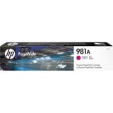 HP Cartuccia magenta originale 981A PageWide, Inchiostro Resa standard, Inchiostro a base di pigmento, 69 ml, 6000 pagine, 1 pz