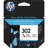 HP Cartuccia originale inchiostro tricromia 302 Resa standard, Inchiostro colorato, 4 ml, 150 pagine, 1 pz, Confezione multipla