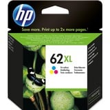 HP Cartuccia originale inchiostro tricromia ad alta capacità 62XL Resa elevata (XL), Inchiostro colorato, 11,5 ml, 415 pagine, 1 pz