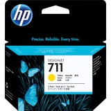 HP Confezione da 3 cartucce di inchiostro giallo DesignJet 711, 29 ml 29 ml, Inchiostro a base di pigmento, 29 ml, 3 pz, Confezione multipla