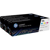 HP Confezione da 3 cartucce originali di toner ciano/magenta/giallo LaserJet 128A 1300 pagine, Ciano, Magenta, Giallo, 3 pz