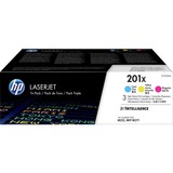 HP Confezione da 3 cartucce toner ciano/magenta/giallo originale ad alta capacità LaserJet 410X 5000 pagine, Ciano, Magenta, Giallo, 3 pz