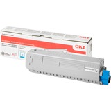 OKI 46861307 cartuccia toner 1 pz Originale Ciano 10000 pagine, Ciano, 1 pz