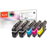 Peach 0F319796 cartuccia d'inchiostro 5 pz Compatibile Blu, Ciano, Magenta, Giallo Inchiostro a base di pigmento, 7 ml, 4,3 ml, 290 pagine, 5 pz, Confezione multipla