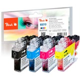 Peach 320485 cartuccia d'inchiostro 4 pz Compatibile Resa elevata (XL) Nero, Ciano, Magenta, Giallo Resa elevata (XL), 11 ml, 7 ml, 500 pagine, 4 pz, Confezione multipla