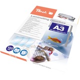 Peach 510297 pellicola per plastificatrice 100 pz, Film Trasparente, Lucido, A3, 100 pz