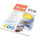 Peach 510439 pellicola per plastificatrice 25 pz, Film Trasparente, A5, 25 pz