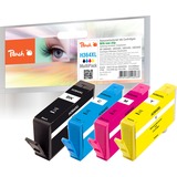 Peach PI300-370 cartuccia d'inchiostro 4 pz Resa elevata (XL) Nero, Ciano, Magenta, Giallo Resa elevata (XL), Inchiostro a base di pigmento, Inchiostro colorato, 4 pz, Confezione multipla