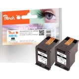 Peach PI300-485 cartuccia d'inchiostro 2 pz Compatibile Resa elevata (XL) Nero Resa elevata (XL), 14 ml, 515 pagine, 2 pz, Confezione multipla