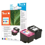 Peach PI300-659 PagePack Nero, Ciano, Magenta, Inchiostro Inchiostro a base di pigmento, Inchiostro colorato, 15 ml, 14 ml, 490 pagine, Confezione multipla