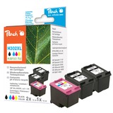 Peach PI300-660 cartuccia d'inchiostro 3 pz Compatibile Nero, Ciano, Magenta, Giallo Inchiostro a base di pigmento, Inchiostro colorato, 15 ml, 14 ml, 3 pz, Confezione multipla