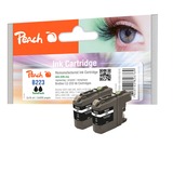 Peach PI500-142 cartuccia d'inchiostro 2 pz Compatibile Resa standard Nero Resa standard, 15 ml, 725 pagine, 2 pz, Confezione multipla