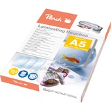 Peach PP525-03 pellicola per plastificatrice A5 100 pz A5, Trasparente, 100 pz