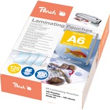 Peach PP525-04 pellicola per plastificatrice 100 pz Trasparente, Lucido, A6, 0,125 mm, 100 pz