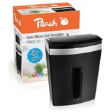 Peach PS600-10 distruggi documenti Taglio a frammenti 63 dB Nero, Argento Nero/Argento, Taglio a frammenti, 3 x 10 mm, 20 L, 63 dB, P-5, 350 fogli