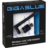 GigaBlue WLAN 600 Mbps 600 Mbit/s Nero, Cablato, USB, WLAN, Wi-Fi 4 (802.11n), 600 Mbit/s, Nero