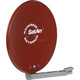 Kathrein CAS 80ro antenna per satellite Rosso, Antenna parabolica rosso, 10,70 - 12,75 GHz, Rosso, 75 cm, 750 mm, 88,4 cm, 6,7 kg