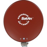 Kathrein CAS 80ro antenna per satellite Rosso, Antenna parabolica rosso, 10,70 - 12,75 GHz, Rosso, 75 cm, 750 mm, 88,4 cm, 6,7 kg