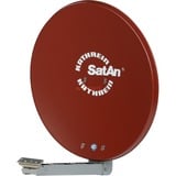 Kathrein CAS 80ro antenna per satellite Rosso, Antenna parabolica rosso, 10,70 - 12,75 GHz, Rosso, 75 cm, 750 mm, 88,4 cm, 6,7 kg
