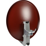 Kathrein CAS 90ro antenna per satellite Marrone, Rosso, Antenna parabolica marrone, 10,70 - 12,75 GHz, 39,6 dBi, Marrone, Rosso, Alluminio, 90 cm, 967 mm