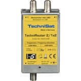 TechniSat TechniRouter Mini 2/1x2 multinterruttore satellitare, Multi interruttore argento