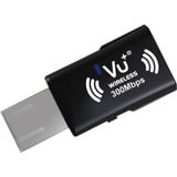 VU+ 10005144 scheda di rete e adattatore WLAN 300 Mbit/s, Adattatore Wi-Fi Nero, Wireless, USB, WLAN, Wi-Fi 4 (802.11n), 300 Mbit/s, Nero