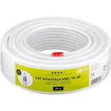 goobay 49760, Cavo coassiale bianco