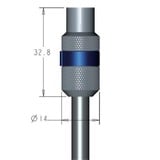 goobay 58813 connettore coassiale IEC 10 pezzo(i), Jack argento/Blu, IEC, Femmina, Nichel, Zinco, Sacchetto di politene, 10 pezzo(i)