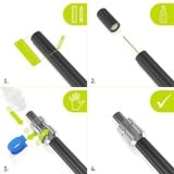 goobay 58813 connettore coassiale IEC 10 pezzo(i), Jack argento/Blu, IEC, Femmina, Nichel, Zinco, Sacchetto di politene, 10 pezzo(i)