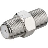 goobay 67314 adattatore per inversione del genere dei cavi F Argento, Frizione argento, F, F, Argento