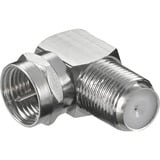 goobay WE 1166 W LC cavo di collegamento BNC-F - M > BNC-F - FM Acciaio inossidabile, Adattatore argento, BNC-F - M > BNC-F - FM, Acciaio inossidabile, 1 pz