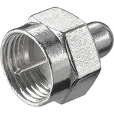 goobay WE 1177 cavo di collegamento BNC-F Acciaio inossidabile, Resistenza di terminazione BNC-F, Acciaio inossidabile, 1 pz