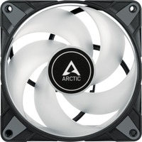 ARCTIC P12 PWM PST RGB 0dB Case per computer Ventilatore 12 cm Nero, Bianco 1 pz, Ventola Nero/trasparente, Ventilatore, 12 cm, 2000 Giri/min, 48,8 pdc/min, 82,91 m³/h, Nero, Bianco