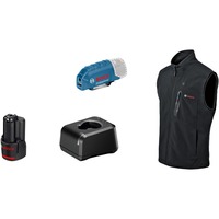 Bosch Heat+Jacket GHV 12+18V Kit taglia 3XL, Abbigliamento da lavoro Nero