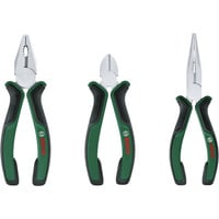 Bosch Set di pinze, 3 pezzi, Set pinze verde/Nero