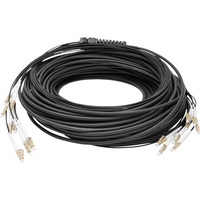Digitus Cavo breakout universale in fibra ottica, duplex, connettore LC/UPC, multimodo OM4 Nero