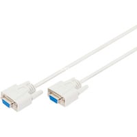 Digitus Cavo di collegamento per trasferimento dati seriale, D-Sub9 (femmina) > D-Sub9 (femmina) beige