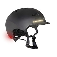 HUDORA Casco da skater LED Nero