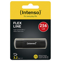 Intenso Flex Line 256 GB, Chiavetta USB Nero